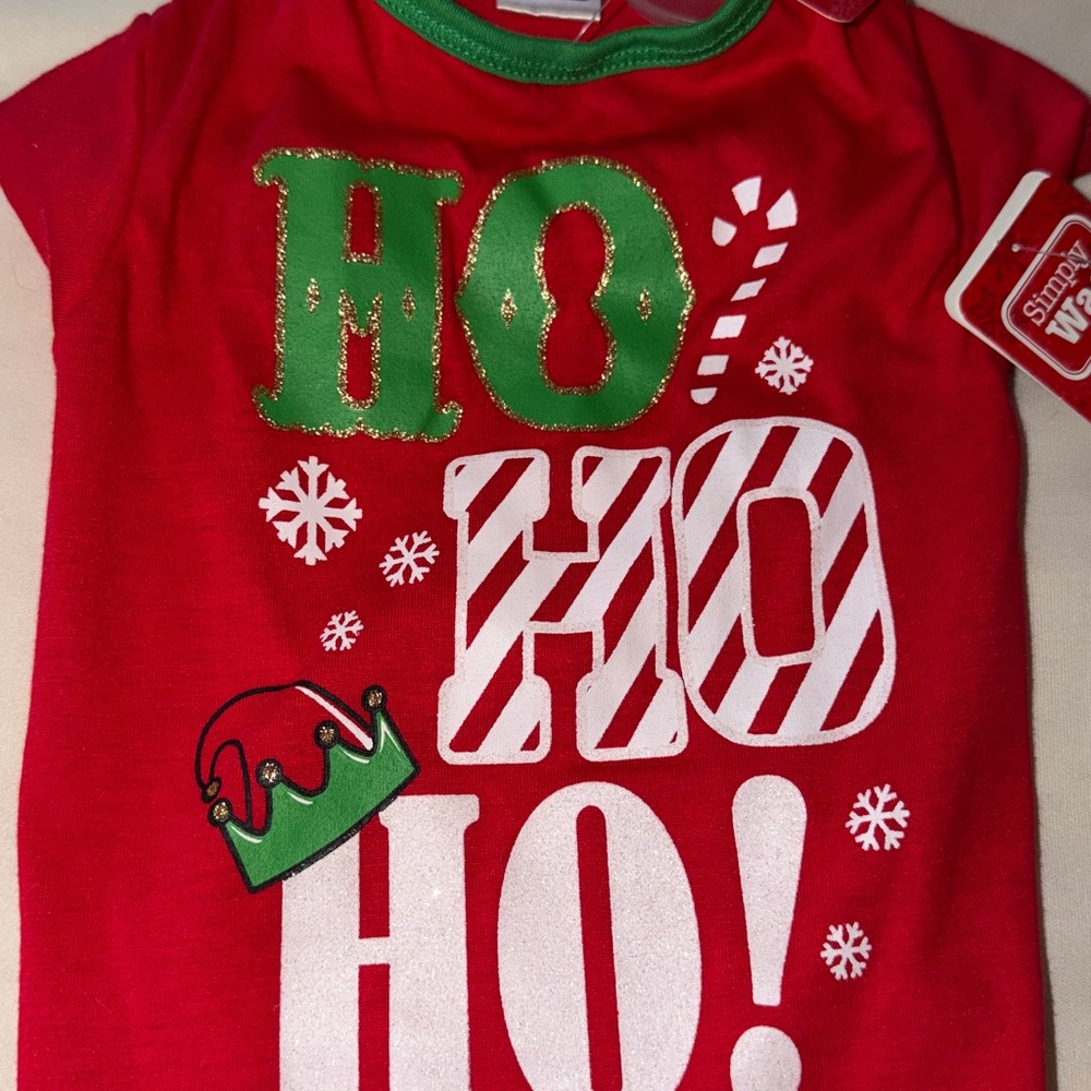 Red and Green Holiday Dog Shirt - Picture 2 of 3